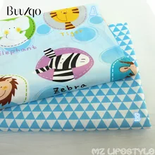 Саржевая хлопковая ткань Лоскутная мультяшная ткань ручной работы для шитья одежды для детей и малышей