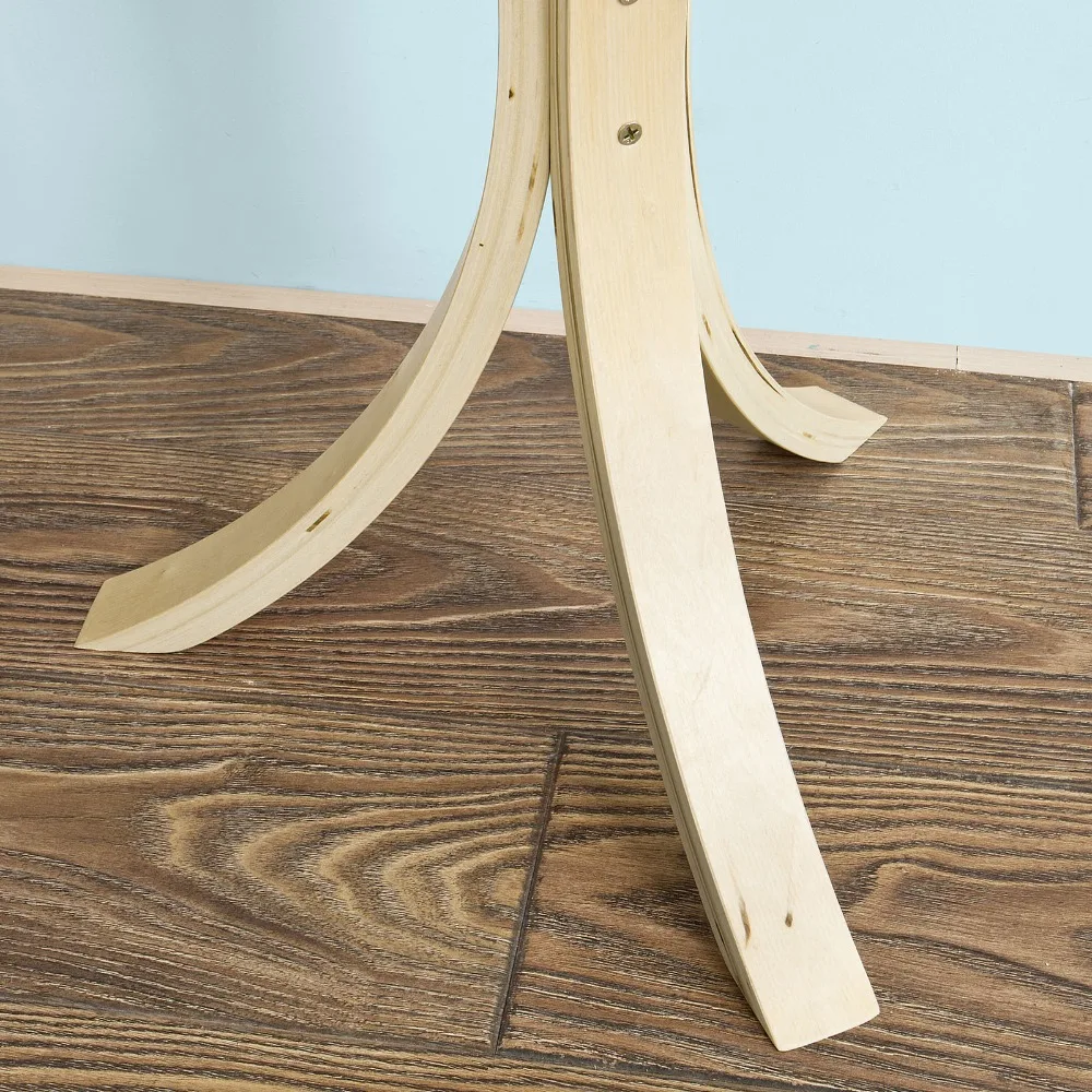 SoBuy FBT29-W, Modern Round Wooden Side Table, Tea Coffee Table, Telephone Table Living Room Furniture