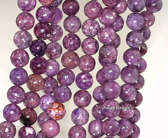 

10mm Mauve Lepidolite Gemstone Grade AA Purple Round 10mm Loose Beads 16inch Full Strand (90146599-161)