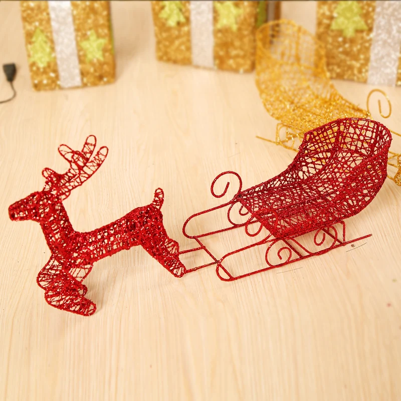 

Hot Selling Newest 2019 Christmas Decorations, Christmas Tree Accessories, Window Decorations Trumpet, Iron, Deer, and Cars.
