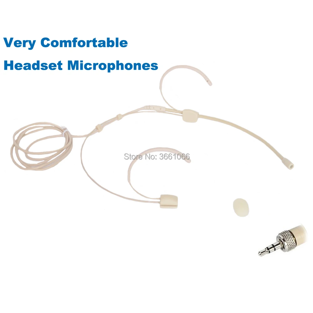 

Professional Headset Microphone Omidirectional Condenser Headworn Microph 3.5mm Lock Connector For Sennheiser AudioMicwl SH-002