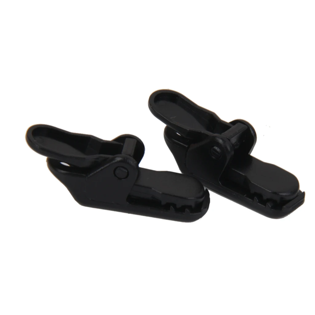 10pcs Black Awning Tarp Clips Tie Down For Outdoor Camping Canopy Tent for Camping Hiking Travell Tent Awning Caravan Accessory