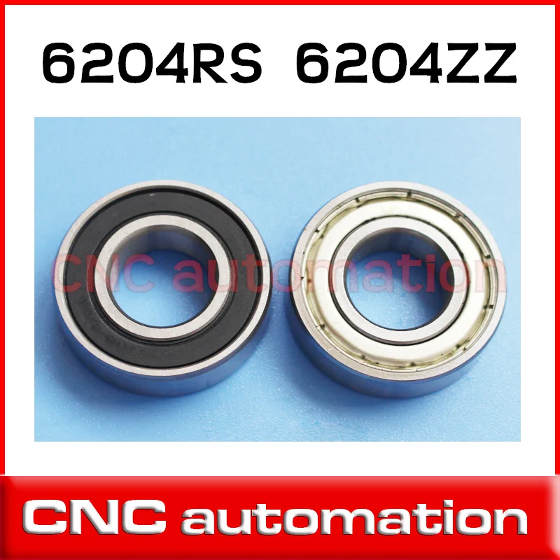

2pcs metal shielded 6204ZZ steel ball bearing 20x47x14 mm 6204-2Z bearing 20mm 20*47*14 6204Z deep groove ball bearing
