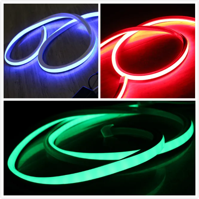 

220v 110v waterproof rgb led flexible neon strip light color changing DMX replace neon flex lamp flat 17x17mm square neonflex