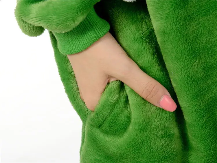 HKSNG Unisex Animal Adult Mike Kigurumi Sully Pajamas Flannel Cartoon Monsters Family Party Halloween Onesies Costumes Kigu