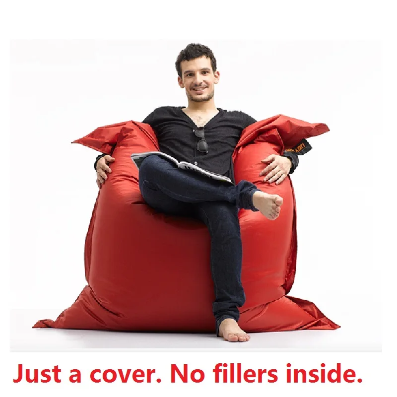 

2018 New Bean Bag in Living Room luxury Magic Seat zac Shell Comfort Bean Bag Bed Cover Without Filler Outdoor Furniture Sofa