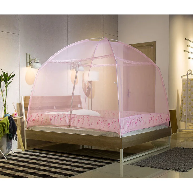 FUTON New Fine Mesh Mosquito Net Mongolian Yurt Good Sleep Mosquito Nets For Double Bed Netting