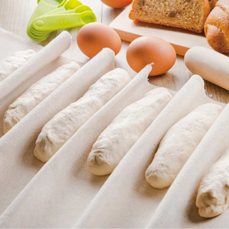 

Unibird Thicken Fermented Linen Cloth Proofing Flax Dough Baking Mat Cotton Bread Baguette Baker Pan Liner Kitchen Pastry Tool