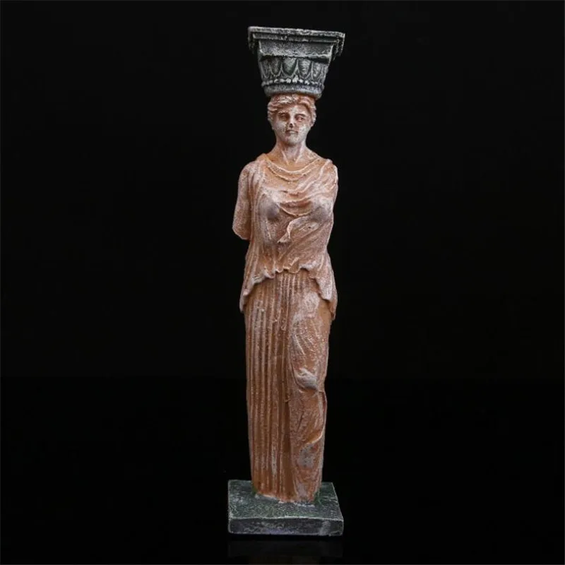 Статуя Греческой Богини из смолы, статуэтки для украшения, художественная резьба, домашний декор, декор для аквариума, статуэтки, скульптура, подарок