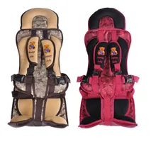 Red and Coffee Color Plus Size Portable Baby Car Seat for 9 40KG Kids Children Thickening