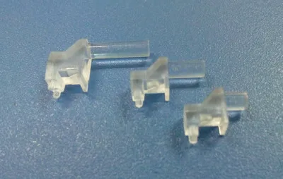 

10pcs 90 degrees Right angle light guide Led Lights guides column outer diameter 3mm 2.54-7.62mm Length