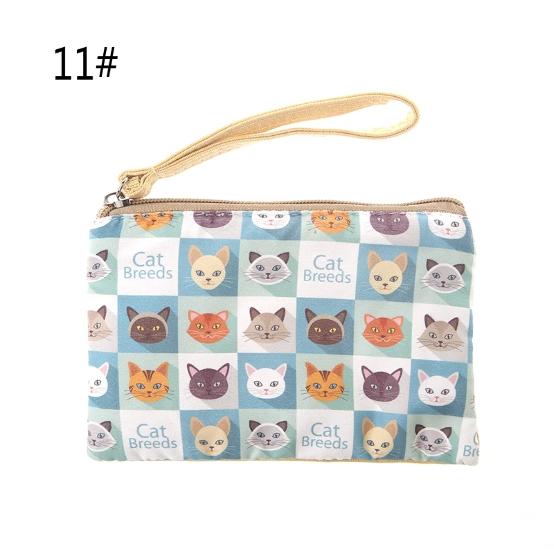 

2019 New Women Canvas Wallet Small Bags Zip Card Coin Holder Purse Handbag Phone Pouch