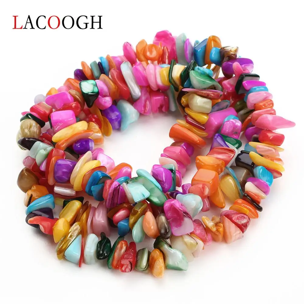 

8-12MM Irregular Shape Freeform Sea Shell Chips Beads Natural Stone Quartz Agates Lapis lazuli For Jewelry Making DIY Necklace