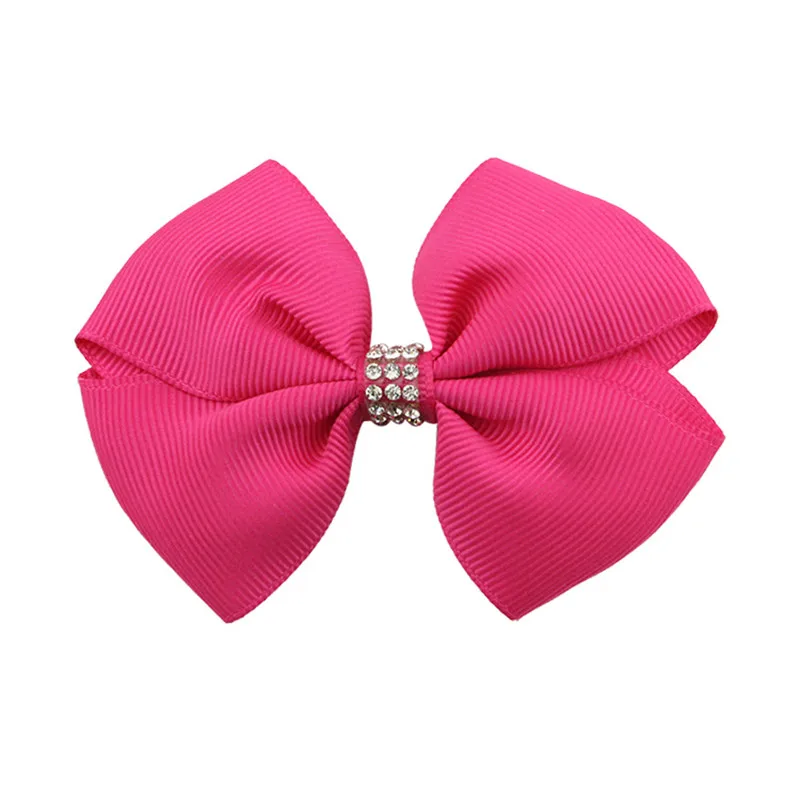 20Pcslot 3.6 Inch Colourful kids Boutique Ribbon Bows With Clip Hair Accessories For Baby Girls Children Hair Pins Hair Clip  (13)