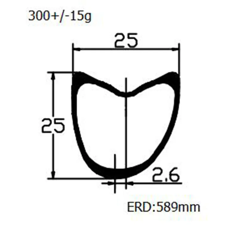 700c дорожный диск диски велокамеры 300 г карбоновый обод бескамерная лента обод дорожный велосипед диски 25x25 мм Асимметричный дорожный диск колеса велосипеда