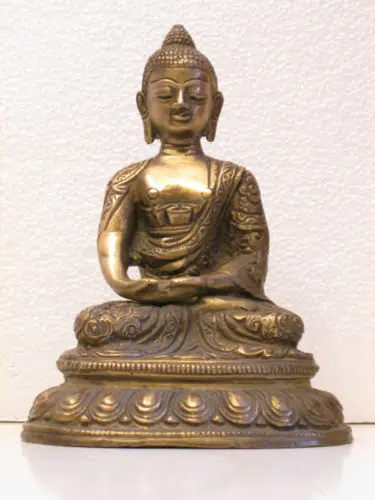 

125@g++Buddha Statue Metal Brass Collectible Attractive Figurine From Reseller