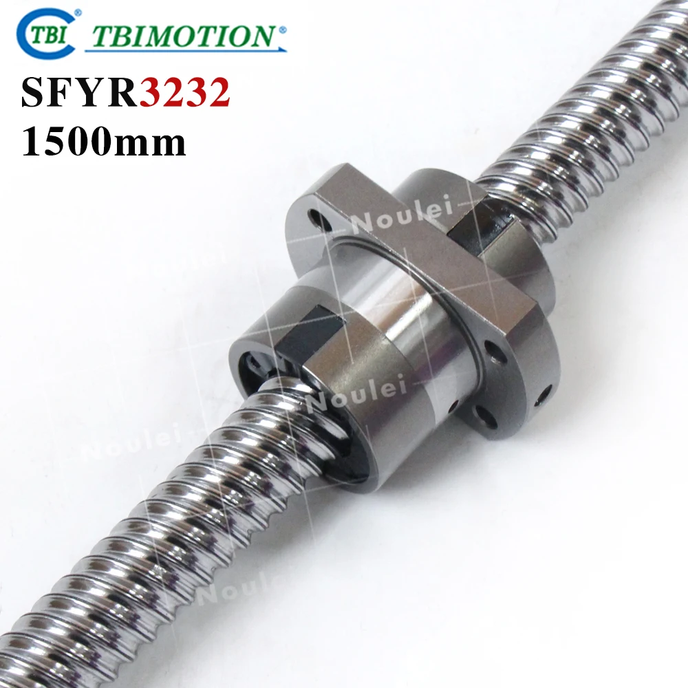 TBI Ballscrew SFU2510 25mm Diameter L1500mm Total Length Ball Screw CNC Kit