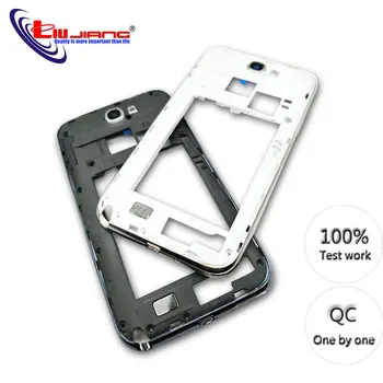 

Original Middle Frame Housing Bezel For Samsung Note 2 N7100 N7105 Middle Plate Rear Housing Side buttons Replacement