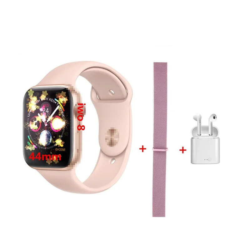 

Bluetooth ECG Smart Watch IWO 8 1:1 SmartWatch Wireless Charge Smartwatch Can Exchange strap for Samsung Huawei Xiaomi Iphone 6