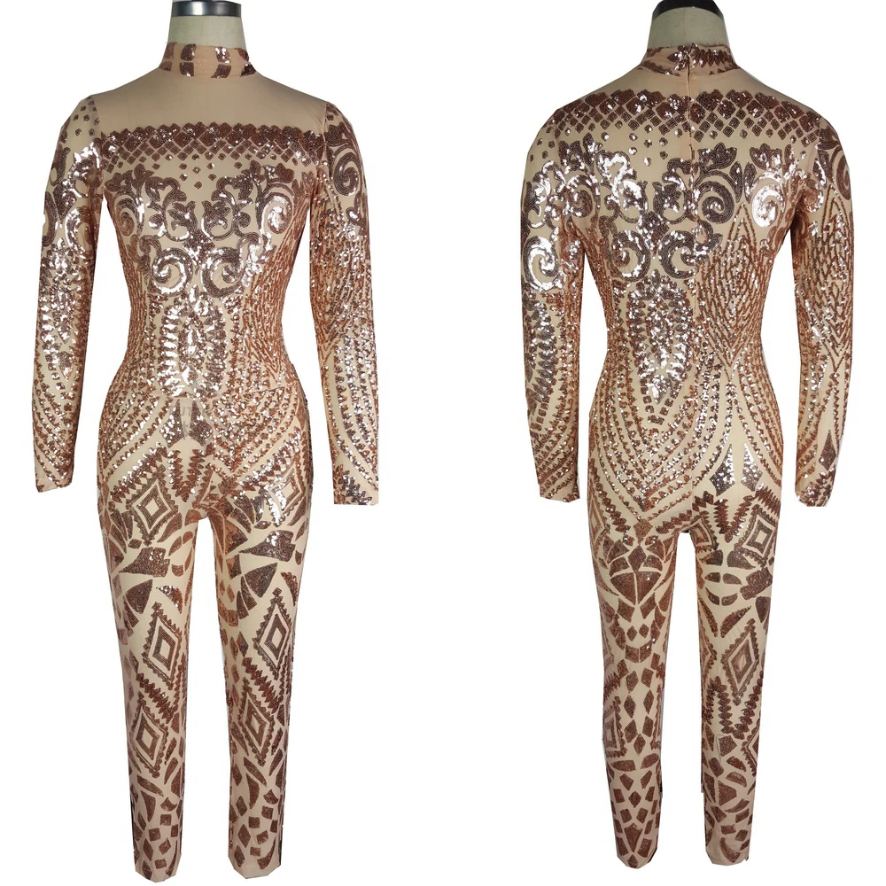 

2016 New Summer Women Sexy Multi Color Tribal Tattoo Print Bodysuit Jumpsuit Ladies Long sleeve Mesh lace Retro bodysuit romper