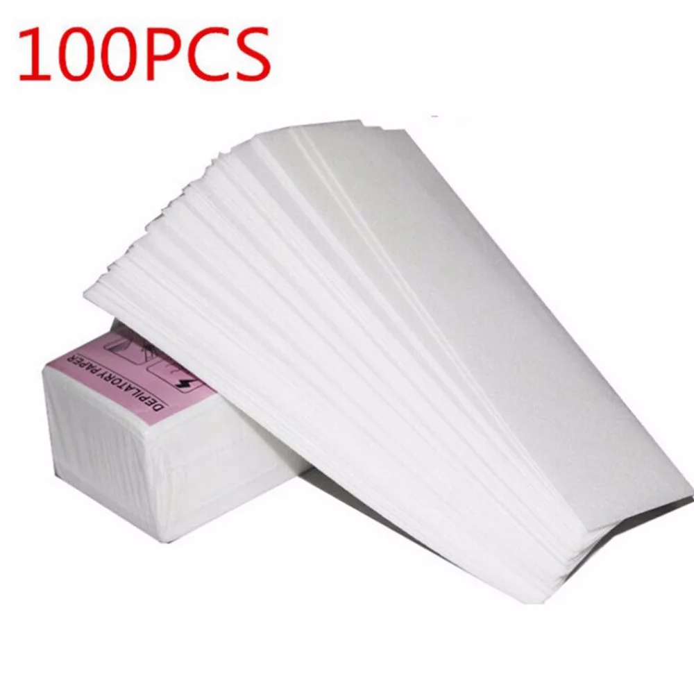 

100 Pieces/Lot Removal Nonwoven Body Cloth Hair Remove Wax Paper Rolls High Quality Hair Removal Epilator Wax Strip Paper Roll