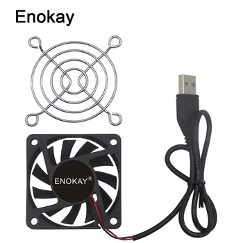 

Wholesale 5 Pieces Brushless USB DC Cooler Fan 5V 60mm 60x60x10mm 6010 6cm For Computer PC CPU Case Cooling with Grille