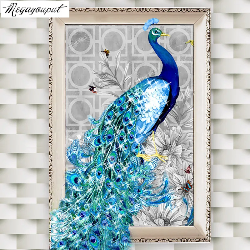 

5D diy diamond Painting rhinestone Cross stitch diamond embroidery peacock pictures diamond mosaic home decor canvas gift