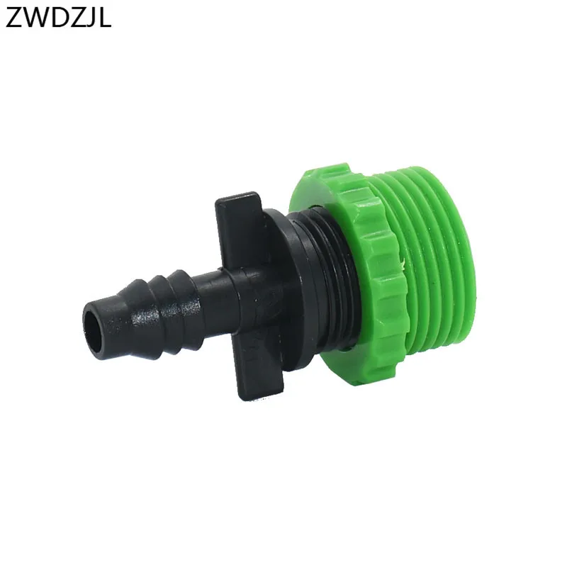 

Irrigation hose 8/11 to the 1/2 male Thread 3/4 TO 3/8" barbed Connector Drip Irrigation Watering Soft Hose Tap joint 50pcs
