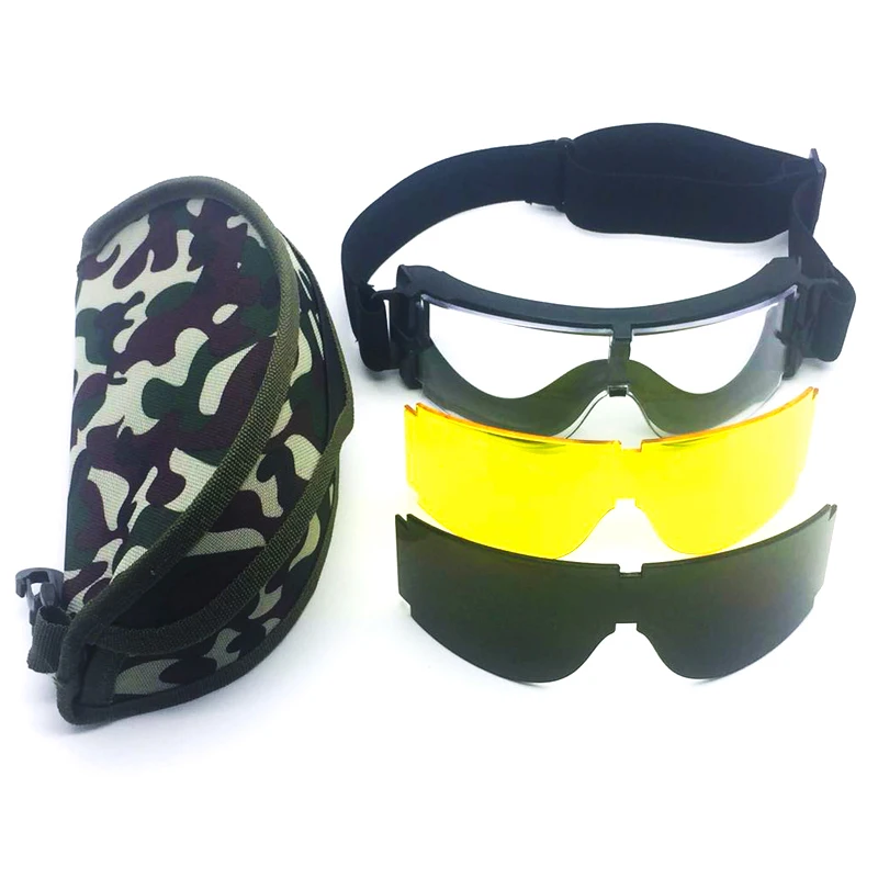 X800 Tactical Glasses Impact Bulletproof Field CS Paintball Glasses