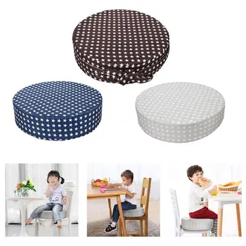 

2019 New Hot Baby Heighten Cushion Adjustable Detachable High-density Sponge Linen Baby Child Dining Chair Heightening Cushion