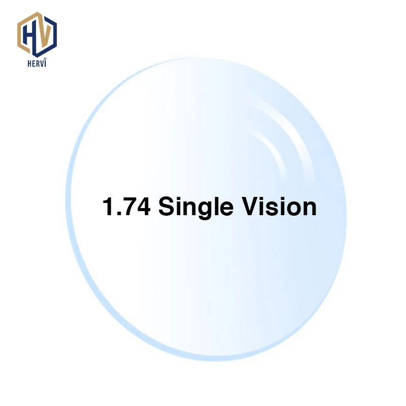 

1.74 Ultrathin Single Vision Prescription Eyeglasses Optical Lenses With Full UV Protection & Anti-Reflection Coating 2 pcs