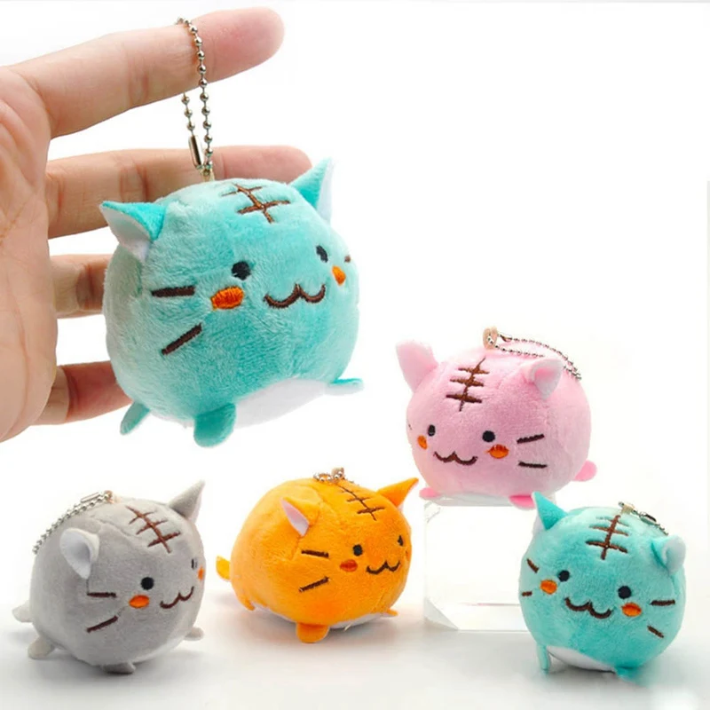 

Super Kawaii New 4 Colors Choice - Tiger Cat 6cm Plush Stuffed Toy Doll Wedding Bouquet Toy Gift Plush Keychain