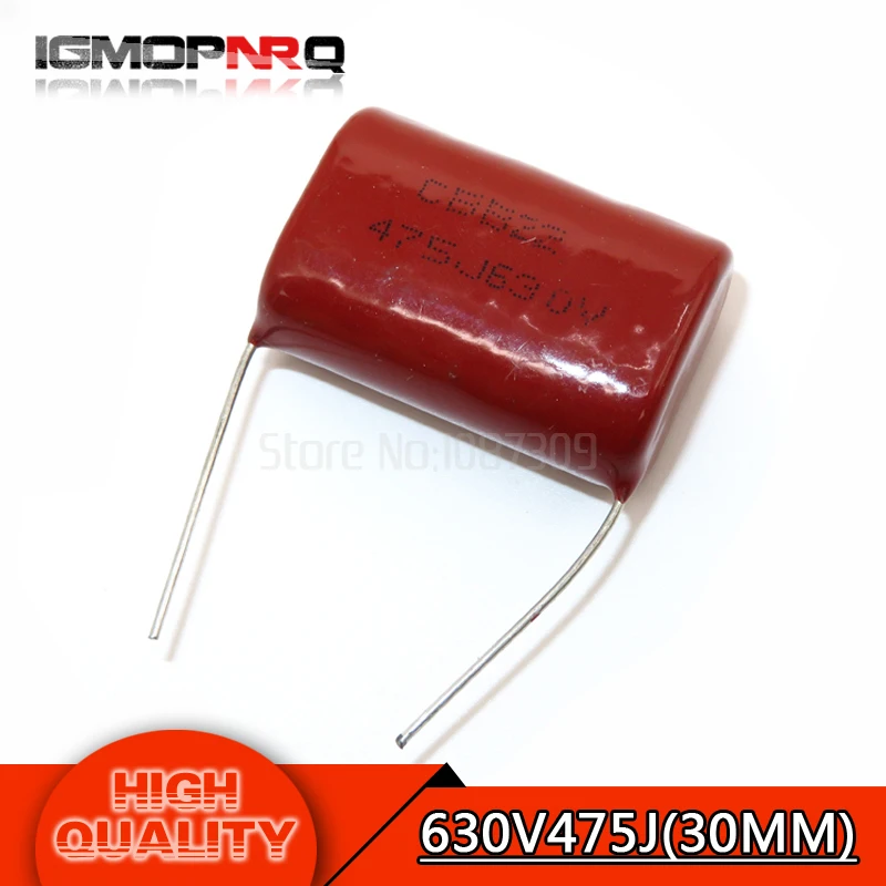 

5PCS 630V475 4.7UF Pitch 30MM 630V 475 CBB Polypropylene film capacitor