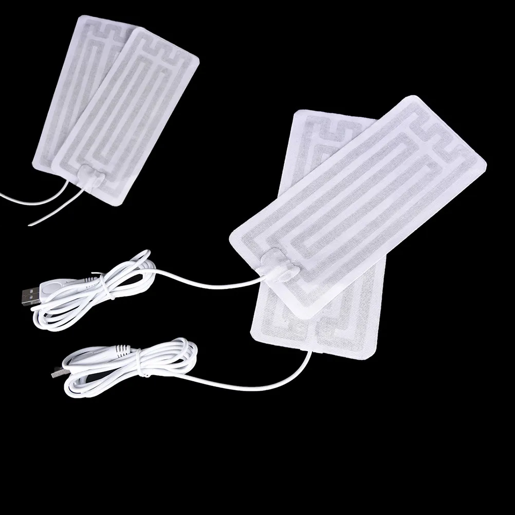 1 Pair 5V USB Socks Cushions Heated Pad Insoles Gloves Waistband