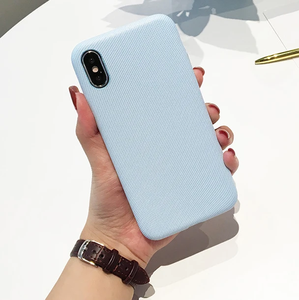 Fabric twill Soft TPU case For iphone 7 8 78 plus Case Silicone Phone Cases For iphone 6 6S Plus X (9)