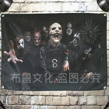 

"SLIPKNOT" Pop Rock Band Poster Big Four-Hole Hanging Cloth Flags Personality Banners Music Studio Bar Cafe Dorm Room Home Decor