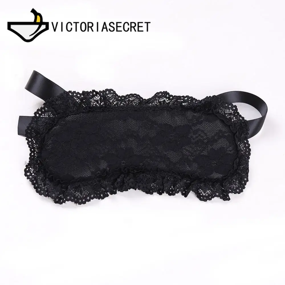 Halloween Bdsm Bondage Handcuffs Lace Mask Adult Sex Toy Black Lace Eye Bundled Bondages Alternative Sex Shop Exotic Accessories