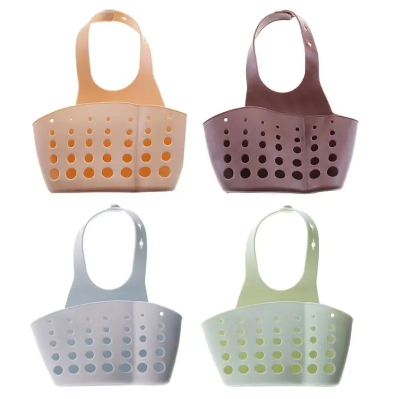 

Creative Kitchen Sponge Spoon Sink Drain Storage Basket Hanging Bath Soap Organizer Box Holder Multi-hole Ventilation Tools