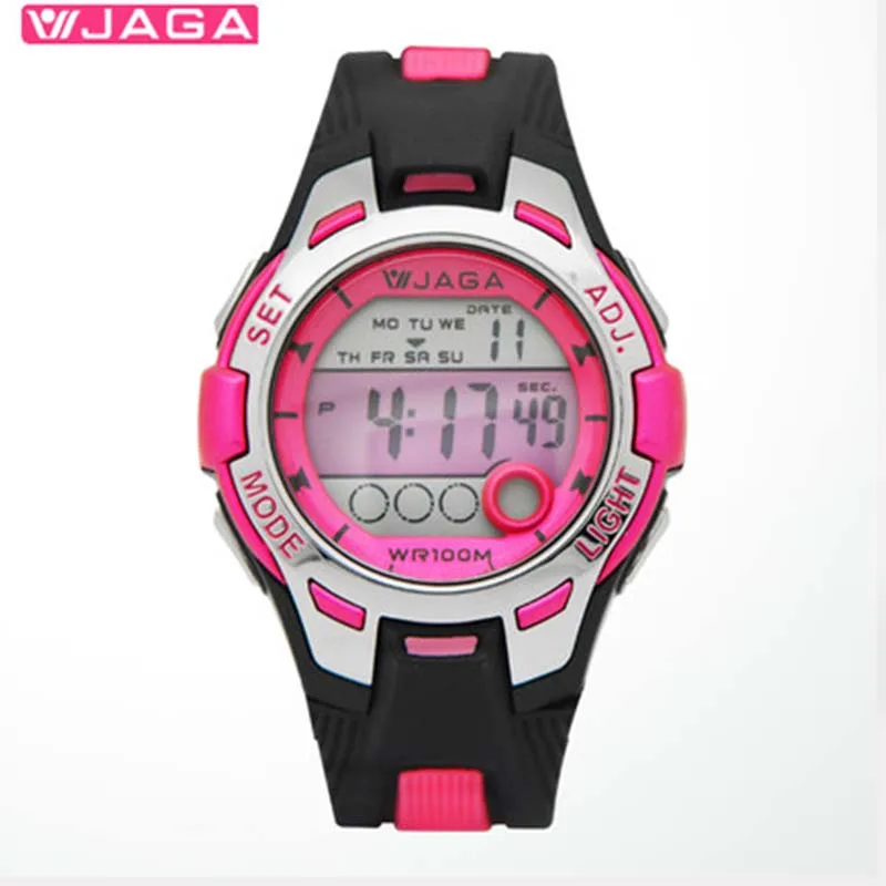 JAGA Outdoor Sports Children Kids Watches Boy Girls LED Digital