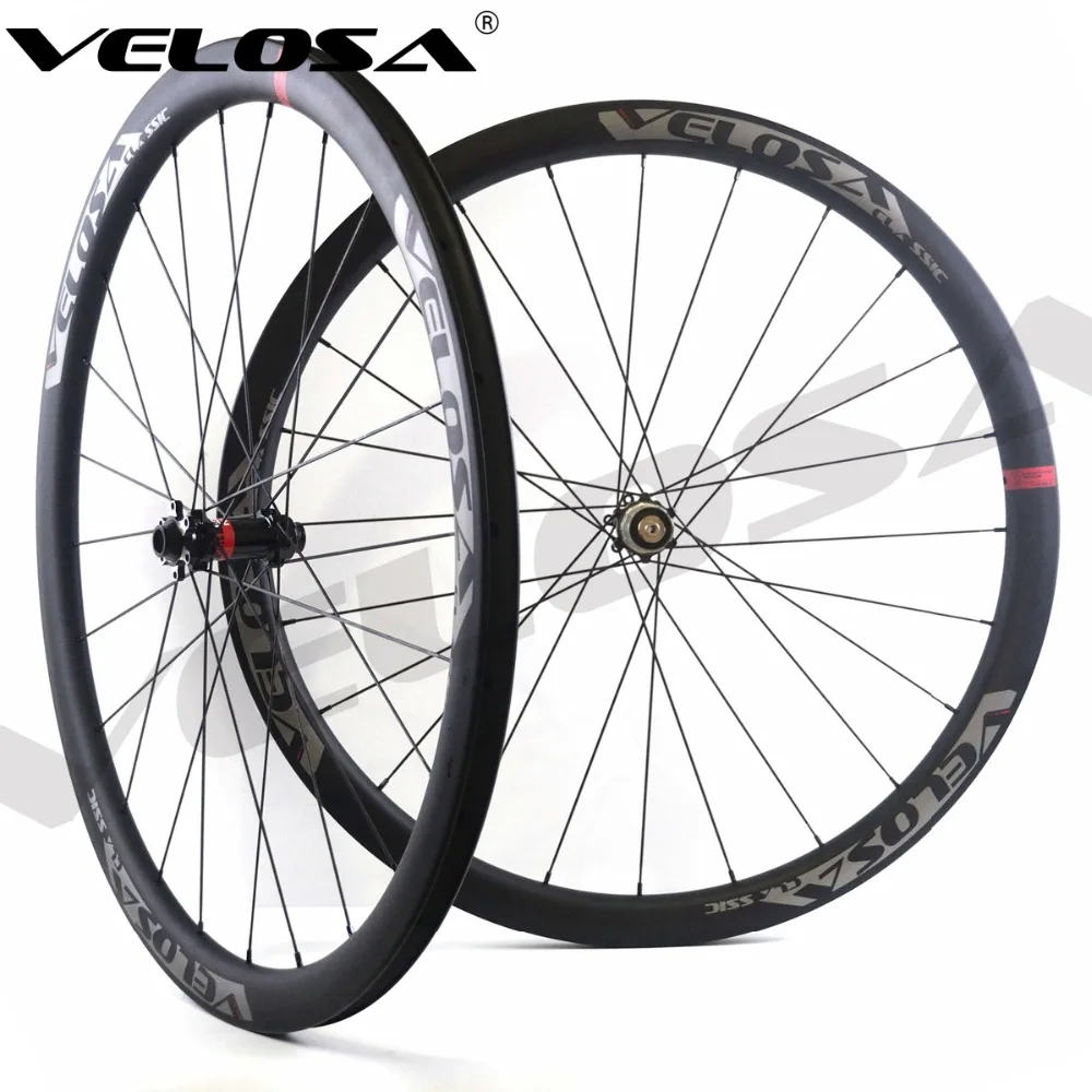 

Velosa CX30 Road Disc Brake carbon wheels,30mm clincher/tubular,700C cyclocross Gravel wheel,tubeless ready,6-bolt/center lock