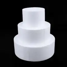 4/6/8 inch cheap Party DIY Practice Model Cake Dummy Sugarcraft Foam Mould Round Styrofoam Kitchen Accessories 4/6/8 inch cheap Party DIY Practice Model Cake Dummy Sugarcraft Foam Mould Round Styrofoam Kitchen Accessories