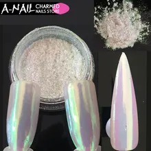 0.2g nail neon aurora pigement Unicorn Nail Powder Mermaid Nail Art Chrome Pigment Manicure Decorations in Tip Glitters for Nail