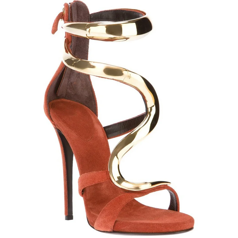 

New arrival fashion thin and cover heel pointed toe plain Rome style suede sandal for woman in summer big size 35-41