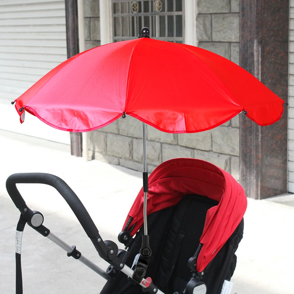 1 шт. съемный зонт для детской коляски, Регулируемый Чехол для детской коляски с УФ-лучами, Солнцезащитный зонт, защита от дождя, инструмент для улицы