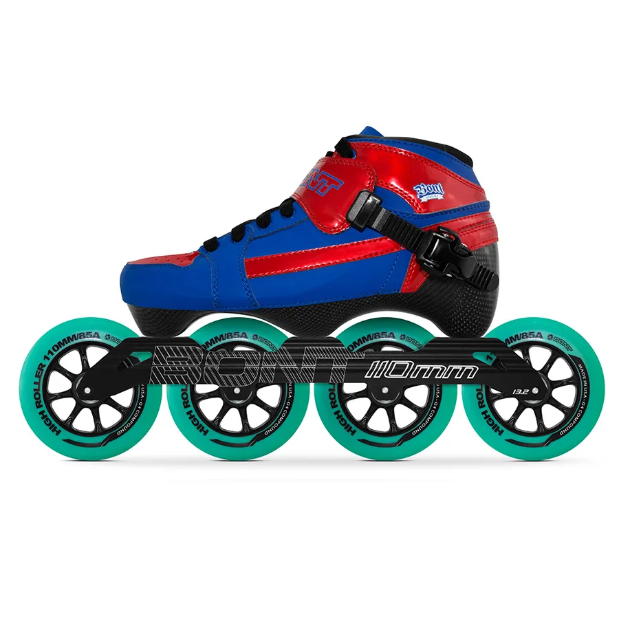 100% الأصلي بونت السعي 3PT سرعة حذاء تزلج بعجلات Heatmoldable ألياف الكربون التمهيد S-إطار 110 مللي متر Highroller عجلة التزلج Patines