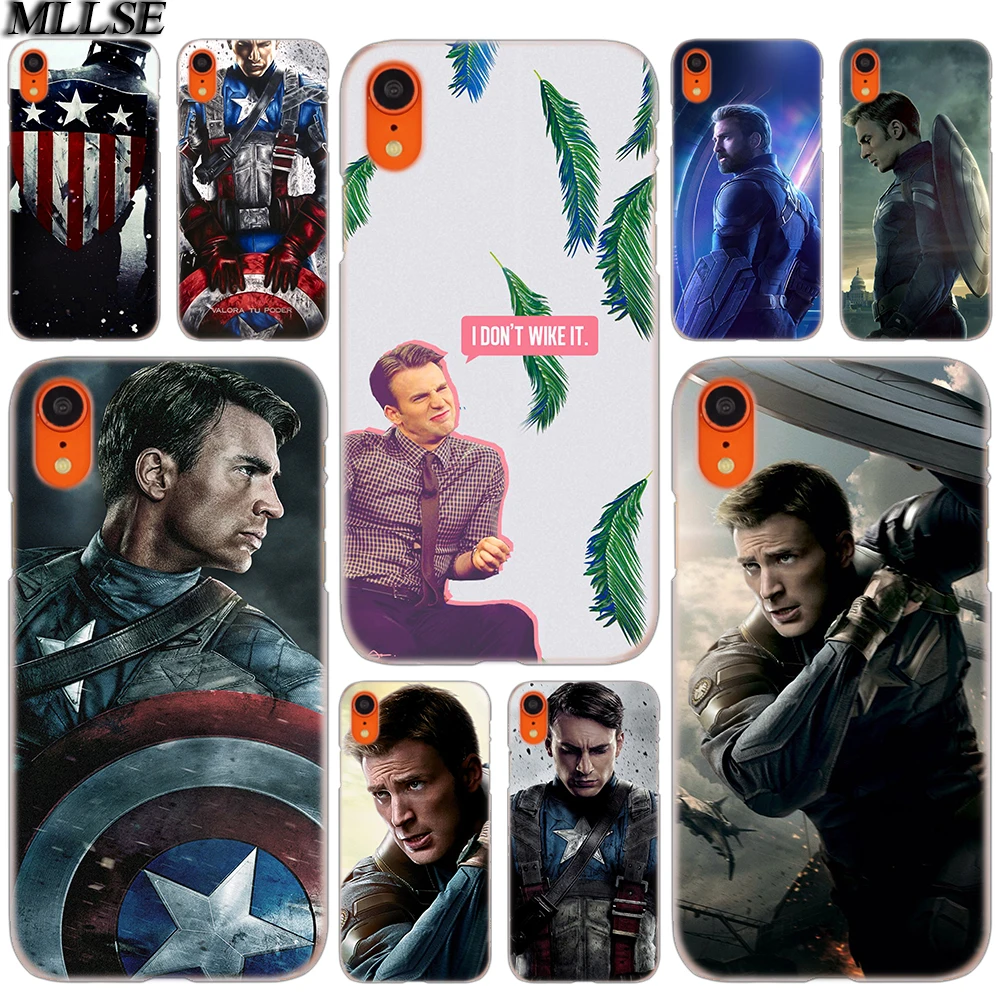 MLLSE Captain America Chris Evans Fashion Cover Case for