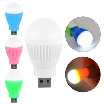 

Mini Reading Light USB LED Bulb Night Light Round Outdoor Flashlight Emergency Lamp Laptop Computer Energy Saving Camping Lamp
