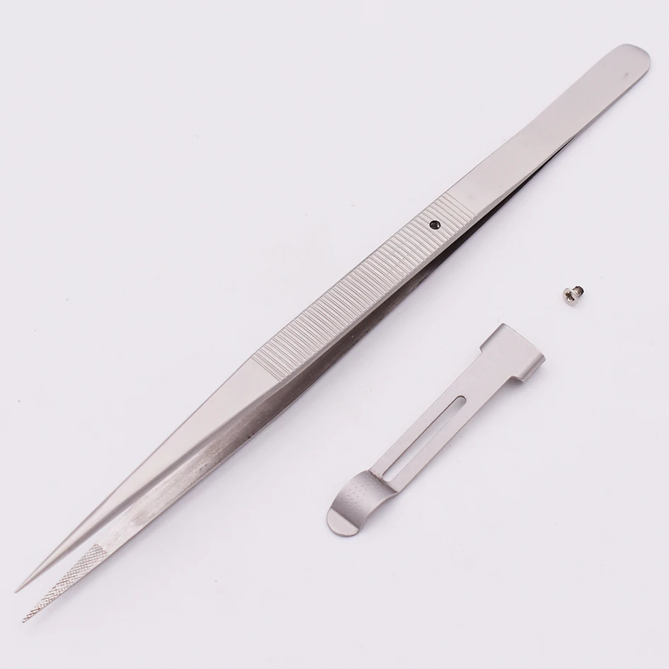 Precision Adjustable Slide lock Antistatic Tweezers For Jewelry Electronic Component Holding Repair Tools 100pcs