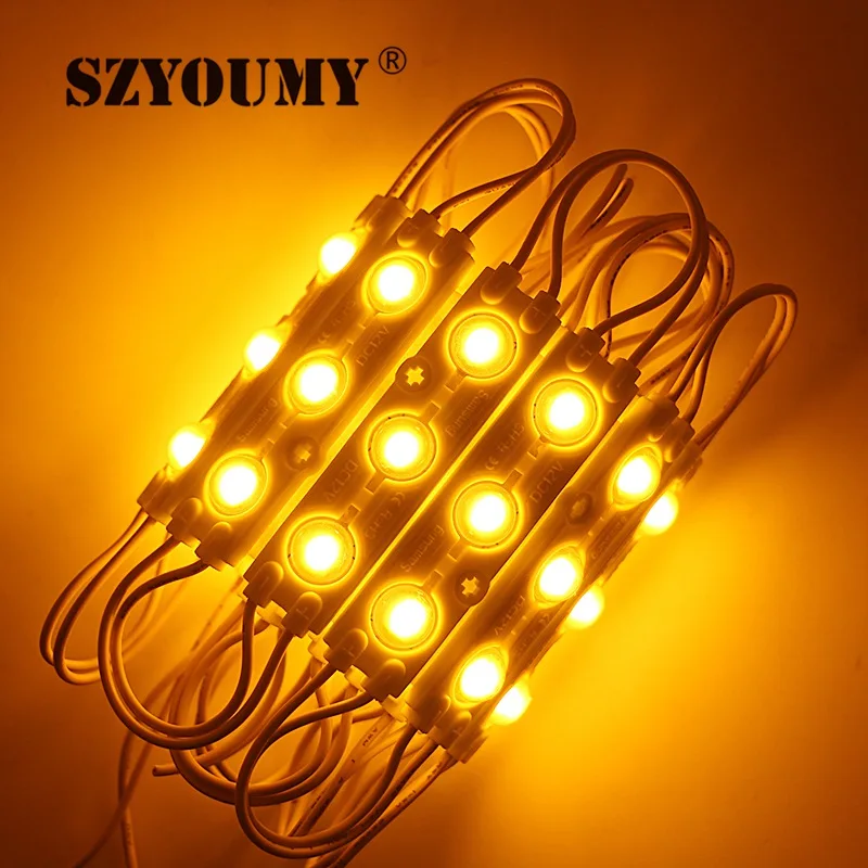 SZYOUMY DC12V 5730 SMD 3 светодиодный модуль инжекторный 5730 жесткие полосы света лампы Водонепроницаемый IP65 декоративные белые, красные, зеленые, синие