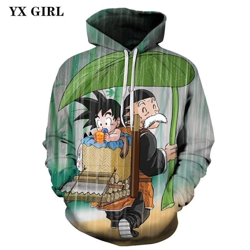 

Dropshipping Men 3d Hoodie Anime Dragon Ball Goku Print Hoodies Autumn Spring Pullover Sweatshirt With Pockets Hat Tops